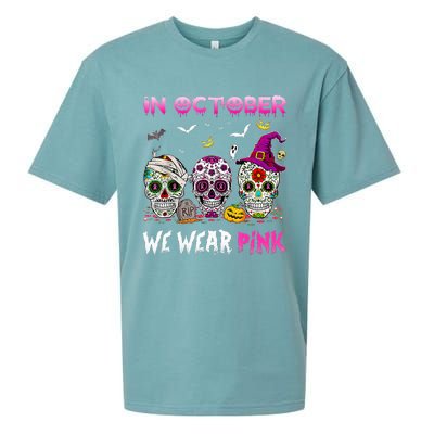 In October We Wear Breast Cancer Awareness Sueded Cloud Jersey T-Shirt