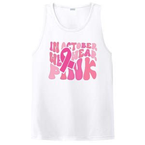 In October We Wear Pink Breast Cancer Month PosiCharge Competitor Tank