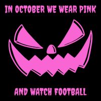 In October We Wear Pink And Watch Football Breast Cancer Bucket Hat