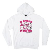 In October We Wear Rehab Life Rehab Nurse Breast Cancer Hoodie