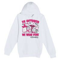 In October We Wear Rehab Life Rehab Nurse Breast Cancer Premium Pullover Hoodie