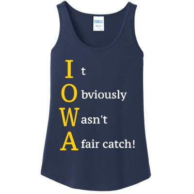 It Obviously Wasn’T A Fair Catch Ladies Essential Tank