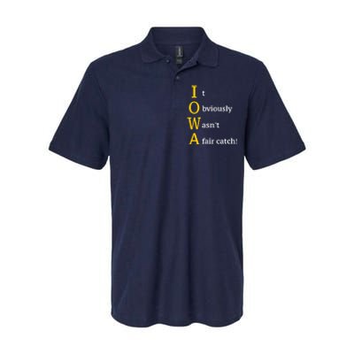 It Obviously Wasn’T A Fair Catch Softstyle Adult Sport Polo