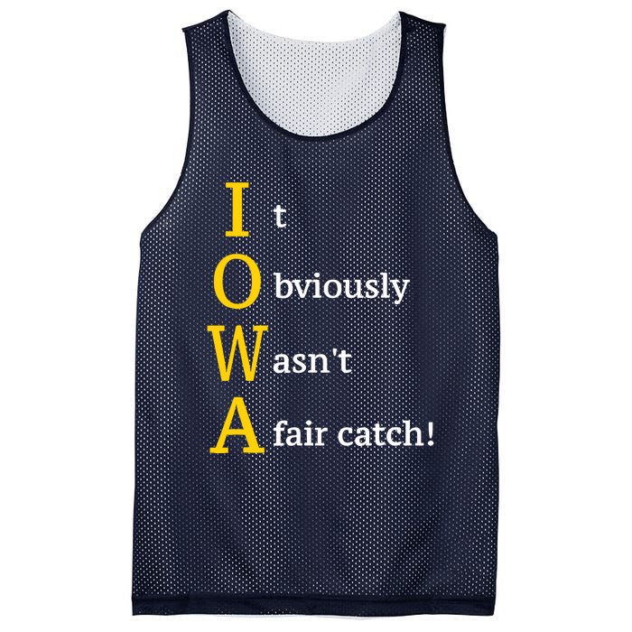 It Obviously Wasn’T A Fair Catch Mesh Reversible Basketball Jersey Tank