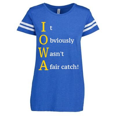 It Obviously Wasn’T A Fair Catch Enza Ladies Jersey Football T-Shirt