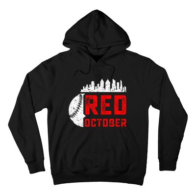 In October We Red Baseball Hoodie