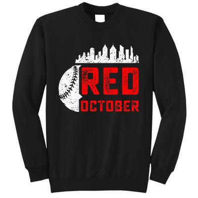 In October We Red Baseball Sweatshirt