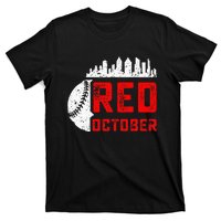 In October We Red Baseball T-Shirt