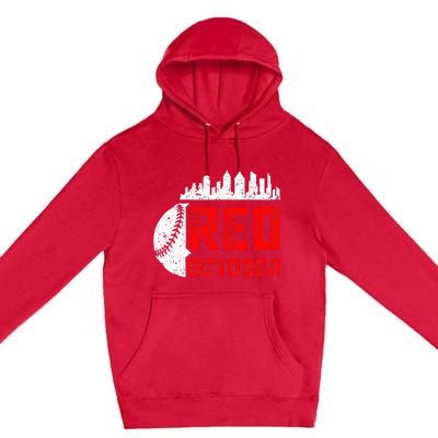 In October We Red Baseball Premium Pullover Hoodie