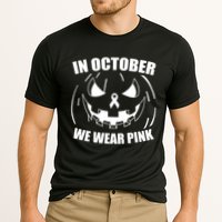 In October We Wear Pink Halloween Breast Cancer Performance Shirt