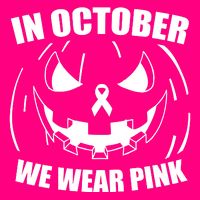 In October We Wear Pink Halloween Breast Cancer Sweatshirt