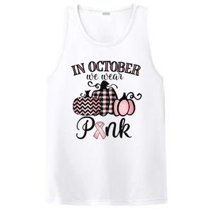 In October We Wear Thanksgiving Breast Cancer Awareness PosiCharge Competitor Tank