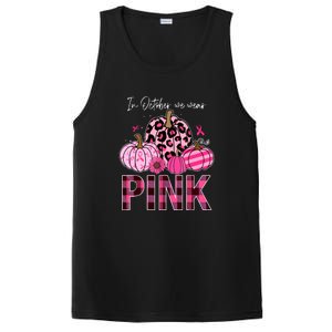 In October We Wear Pink Breast Cancer Awareness Funny Pumpkin Gift PosiCharge Competitor Tank