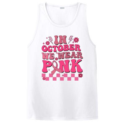 In October We Wear Breast Cancer Awareness PosiCharge Competitor Tank