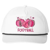 In October We Wear Pink And Watch Football Breast Cancer Snapback Five-Panel Rope Hat