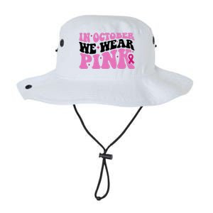 In October We Wear Pink Breast Cancer Ribbon Legacy Cool Fit Booney Bucket Hat