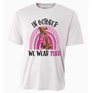 In October We Wear Pink Breast Cancer Pitbull Cooling Performance Crew T-Shirt