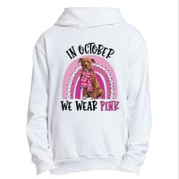 In October We Wear Pink Breast Cancer Pitbull Urban Pullover Hoodie