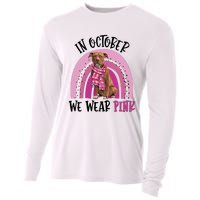 In October We Wear Pink Breast Cancer Pitbull Cooling Performance Long Sleeve Crew