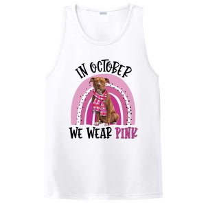 In October We Wear Pink Breast Cancer Pitbull PosiCharge Competitor Tank