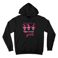 In October We Wear Pink Ribbon Witch Halloween Breast Cancer Hoodie