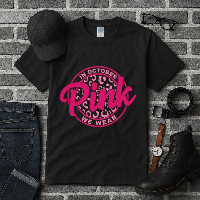 In October We Wear Pink Tall T-Shirt
