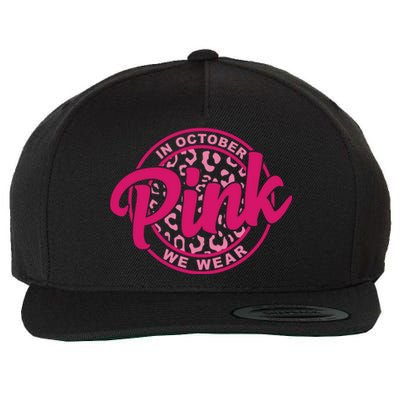 In October We Wear Pink Wool Snapback Cap