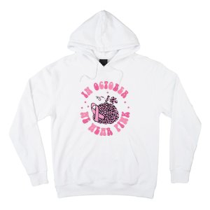 In October We Wear Pink Breast Cancer Awareness Fall Pumpkin Hoodie