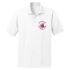 In October We Wear Pink Breast Cancer Awareness Fall Pumpkin PosiCharge RacerMesh Polo