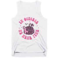 In October We Wear Pink Breast Cancer Awareness Fall Pumpkin Tank Top