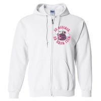 In October We Wear Pink Breast Cancer Awareness Fall Pumpkin Full Zip Hoodie