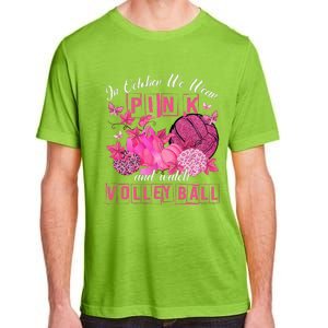 In October We Wear Pink Volleyball Breast Cancer Awareness Adult ChromaSoft Performance T-Shirt