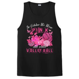 In October We Wear Pink Volleyball Breast Cancer Awareness PosiCharge Competitor Tank