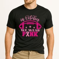 In October We Wear Pink Football Ribbon Performance Shirt