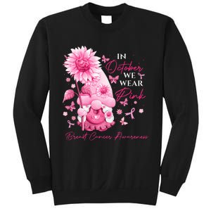 In October We Wear Pink Gnomes Gnome Breast Cancer Awareness Sweatshirt