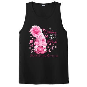 In October We Wear Pink Gnomes Gnome Breast Cancer Awareness PosiCharge Competitor Tank