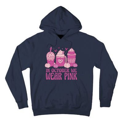 In October We Wear Pink Autumn Pumpkin Coffee Tall Hoodie