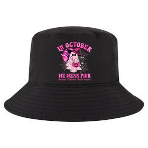 In October We Wear Ghost Witch Breast Cancer Awareness Cool Comfort Performance Bucket Hat