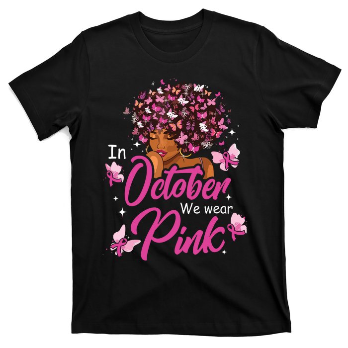 In October We Wear Pink African American Costume T-Shirt