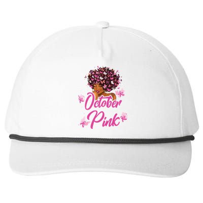 In October We Wear Pink African American Costume Snapback Five-Panel Rope Hat