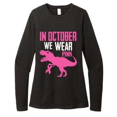 In October We Wear Pink Breast Cancer Awareness Boy Kids Womens CVC Long Sleeve Shirt