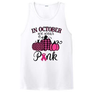 In October We Wear Pink Thanksgiving Breast Cancer Awareness PosiCharge Competitor Tank