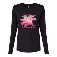 In October We Wear Pink For Breast Cancer Awareness Month Womens Cotton Relaxed Long Sleeve T-Shirt