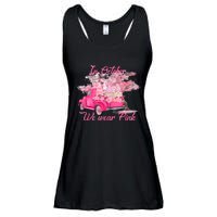 In October We Wear Pink For Breast Cancer Awareness Month Ladies Essential Flowy Tank