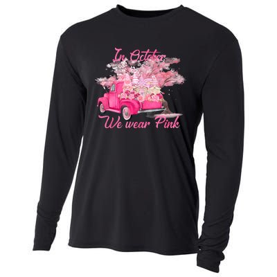 In October We Wear Pink For Breast Cancer Awareness Month Cooling Performance Long Sleeve Crew