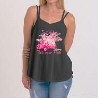 In October We Wear Pink For Breast Cancer Awareness Month Women's Strappy Tank