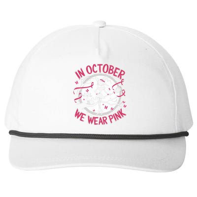 In October We Wear Scary Halloween Witch Costume Crazy Witch Witchy Vibes Snapback Five-Panel Rope Hat