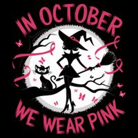 In October We Wear Scary Halloween Witch Costume Crazy Witch Witchy Vibes 7-Panel Snapback Hat