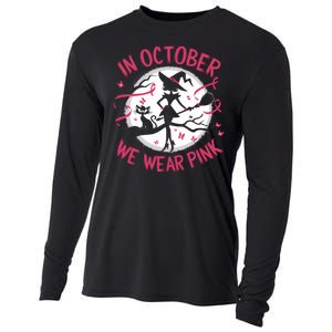 In October We Wear Scary Halloween Witch Costume Crazy Witch Witchy Vibes Cooling Performance Long Sleeve Crew