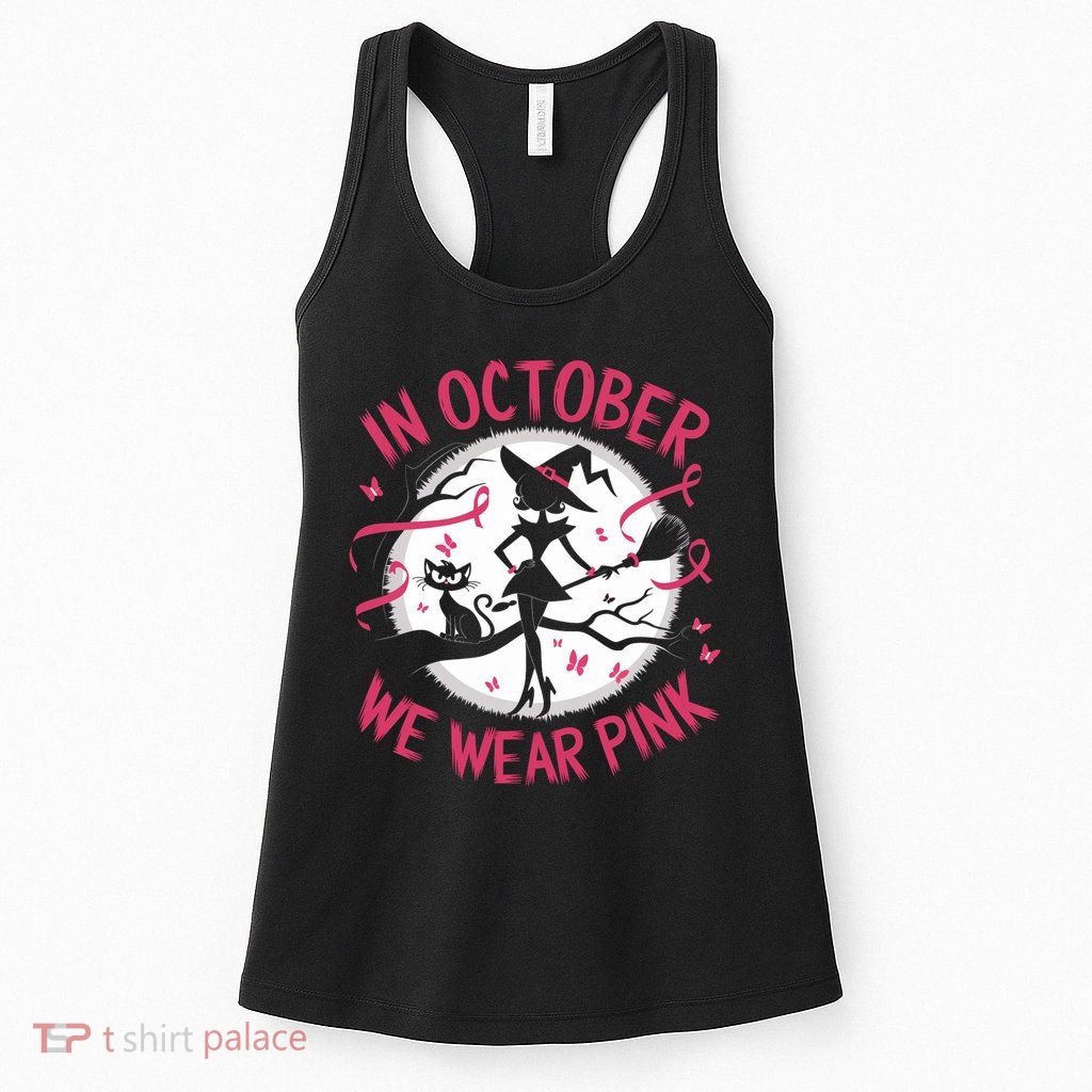 In October We Wear Scary Halloween Witch Costume Crazy Witch Witchy Vibes Womens Tank Top